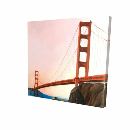 FONDO 16 x 16 in. Sunset on the Golden Gate Bridge-Print on Canvas FO2785579